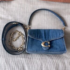 Coach Chain Tabby Shoulder Bag in denim